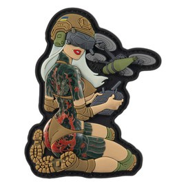 PVC TACTICAL GIRL ?6 PATCH V1 - WHITE/COYOTE - M-TAC