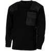 BW PULLOVER - WITH CHEST POCKET - BLACK - MFH