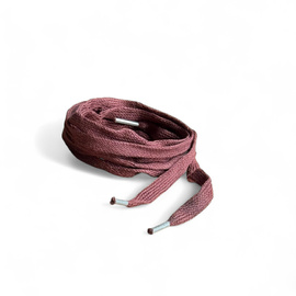 Egy pár cipőfűző - lapos - AURA S.A. - Cezar modell - 65 cm - Román hadsereg katonai felesleg - barna - jó állapotban