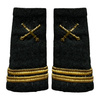 OFFICER RANKS, MAPN - LIEUTENANT WITH SIGN OF ARMS, BLACK CITY - MILITARY SURPLUS ROMANIAN ARMY - USED