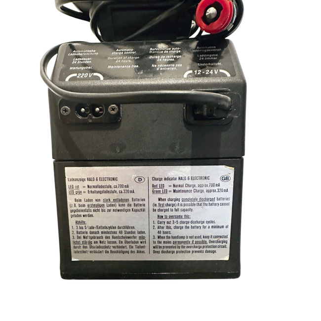 WORKING LAMP WITHOUT CABLE - BOSCH HALO 6 - US ARMY MILITARY SURPLUS - BLACK - USED - UNTESTED