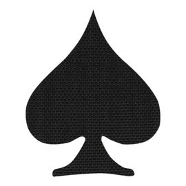 PATCH SPADES LASER CUT - BLACK - M-TAC
