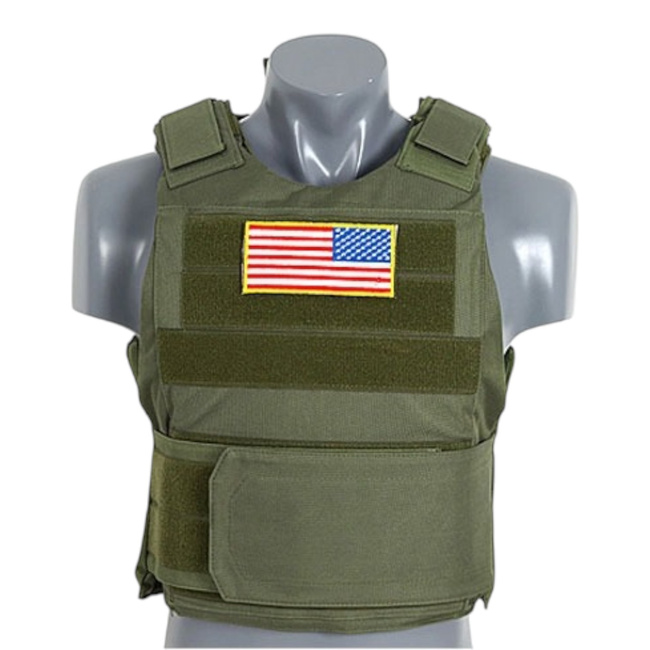 Standard taktikai melleny soft dummy ballisztikus betétekkel - Delta Soft Body Armor - Olive - 8FIELDS