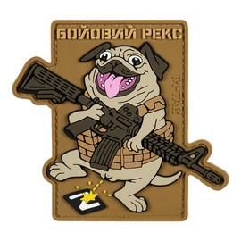 JELVÉNY FIGHTING REX (PVC) - SZÍNES - M-TAC
