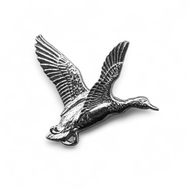 Hunting Hat Pin - Wild Duck - Silver