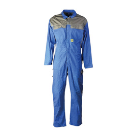 VÉDŐ OVERALL - TECASAFE ISO 11612:2008 - NÉMET HADSEREG KATONAI FELESLEG - KÉK - HASZNÁLT - HASZNÁLT