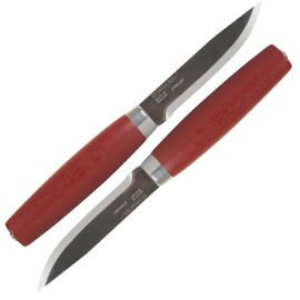KLASSZIKUS STEAK KÉS - MORAKNIV® - 2 DARABOS KÉSZLET - PIROS NYÍRFA NYÉL