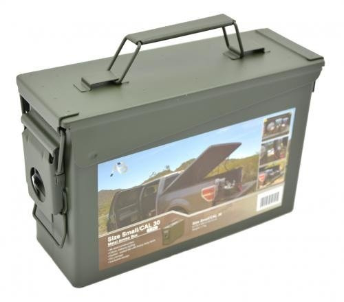Lőszer doboz  U.S. ARMY O.D. METAL AMMO. BOX (CAL. 30)  17,8 x 9,5 x 27,6 cm