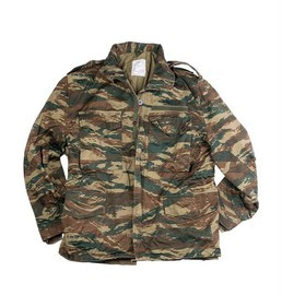 US TYPE FIELD JACKET - M65 - WITHOUT LINER - GREEK CAMO - MILITARY SURPLUS - USED