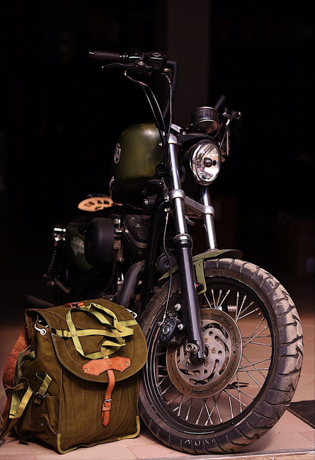 Katonai hátizsák- Hidegháborús román hadsereg (vászon) - vintage ritka - Zöld OD - Mint új