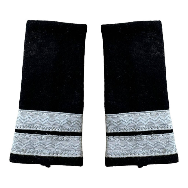 NON-COMMISSIONED OFFICERS RANKS, MAPN - SERGEANT MAJOR WITHOUT ARMS MARK, BLACK CITY - MILITARY SURPLUS ROMANIAN ARMY - USED