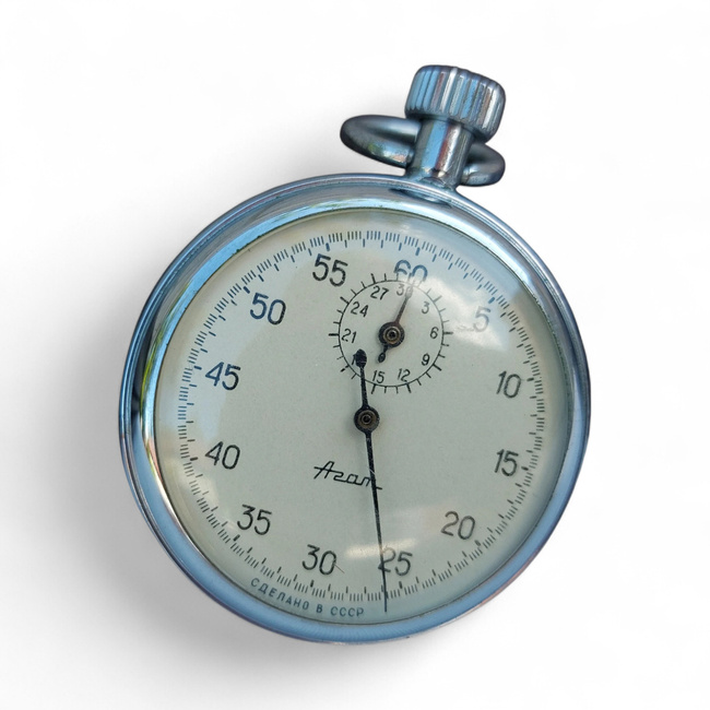 Vintage AGAT Stopwatch - USSR - Romanian Army Military Surplus - In good condition