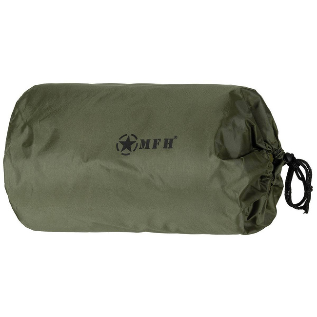 Fleece blanket, M95, in Olive color, approximate size 200 x 150 cm.