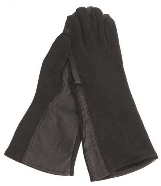 US Black FLAME-RETARDENT PILOT GLOVES