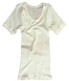 WHITE T-SHIRT RIP - GERMAN MILITARY SURPLUS - LIKE NEW