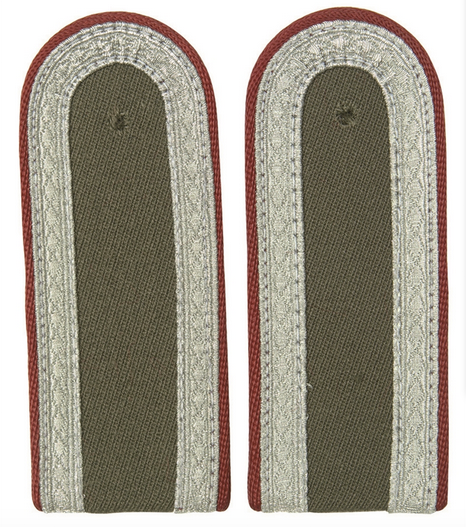 East Germ.bordeaux Epaulets Nco Piping