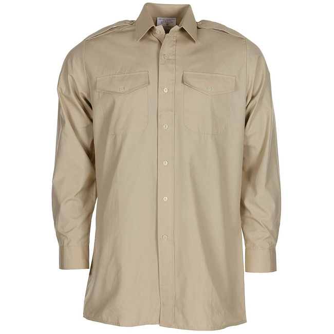 Hosszú ujjú ing - Brit Hadsereg katonai felesleg - Bézs - Használt