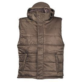 Vest, OD, lined, detachable hood