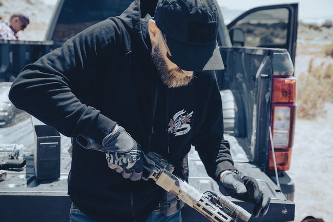 Come and Take It Unisex kapucnis pulóver - Fekete - Helikon