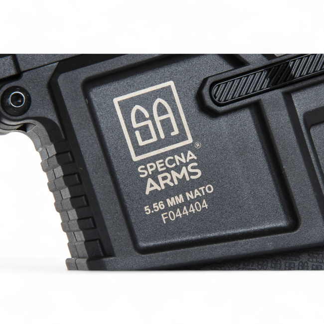 REPLIKA AIRSOFT PUSKA SPECNA ARMS SA-F04-RL - FLEX HAL - ETU - LIGHT OPS/ ÚJ VEVŐ BLACK