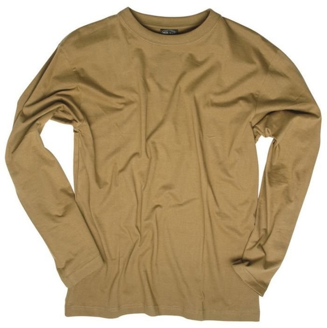 LONG-SLEEVED COTTON SHIRT - Mil-Tec® - COYOTE