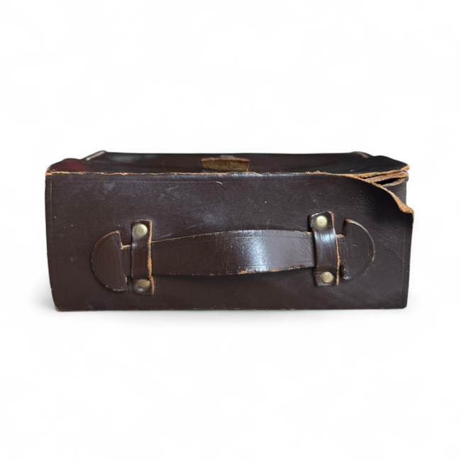 Leather document bag - Romanian Army Military Surplus - Used