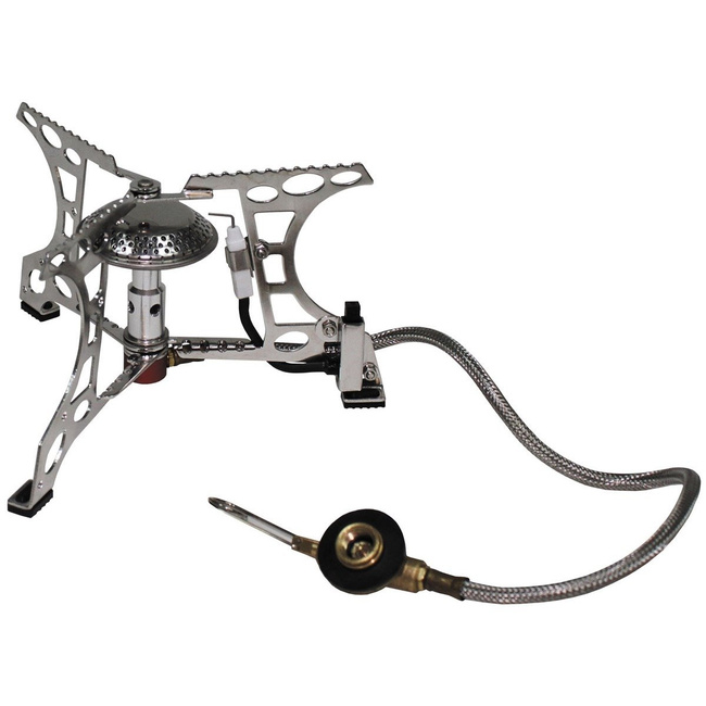 Gázfőző Piezo gyújtással és gázcsővel