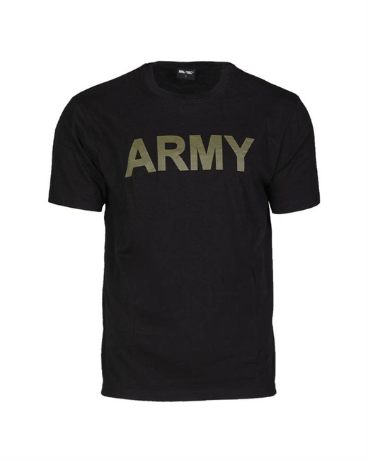 T-SHIRT ARMY - MIL-TEC - BLACK