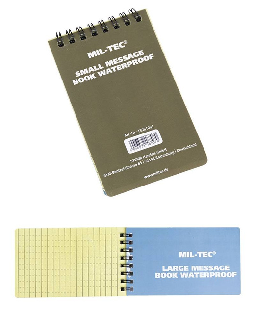 Small Message Book Waterproof