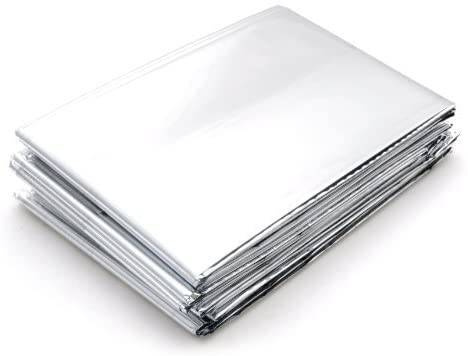 HŐSZIGETELT ALUMÍNIUM FÓLIA HŐVÉDELEMRE ÉS VÉSZHELYZETI MENEDÉKRE - MENTŐ-, VÉSZHELYZETI ÉS TÚLÉLŐTAKARÓ - 210 x 160 CM