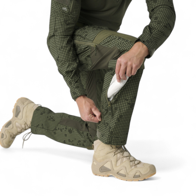 MCDU taktikai nadrág - PolyCotton Stretch Ripstop - Sivatagi éjszakai terepszín / Olíva zöld