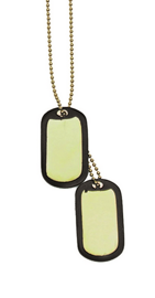Us Golden Dog Tag Set With Silencer