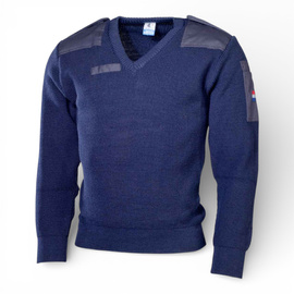 PULÓVER DUTCH ARMY BLUE V-NECK COMMANDO SWEATER