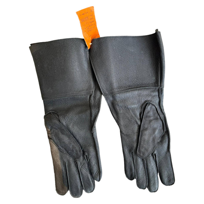 BŐR KESZTYŰ - MUSKÉTÁS TÍPUSÚ - ROMÁN HADSEREG FELESLEG - MINT ÚJ