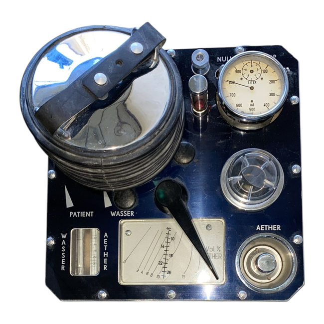 VINTAGE ORVOSI ESZKÖZ ÄETHER-LUFT -NARKOSEGERÄT - HAVO TYP N 02 - MINT ÚJ