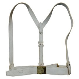 ÖV FEHÉR ÁTLÓS ÉS ARANY CSATTAL - KATONAI TÖBBLET ROMÁN HADSEREG - JÓ ÁLLAPOTÚ