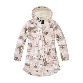 WOMEN'S PARKA JACKET - CANDY CAMO - CAMEL - BRANDIT