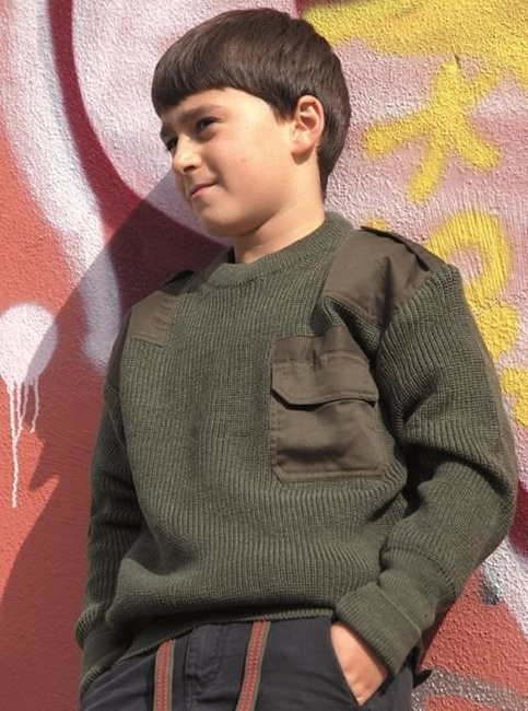 OD KIDS COMMANDO PAN SWEATER