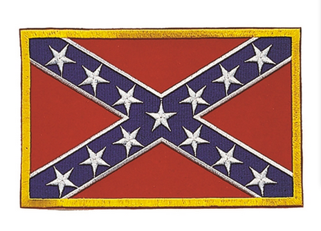 Us Confederate Woven Nationality Badge
