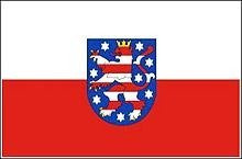 FLAG (91 x 152) cm THURINGIA