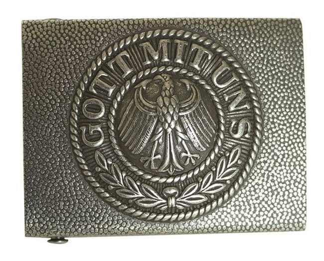 RW GERMAN Grey BELT BUCKLE (REPRO)