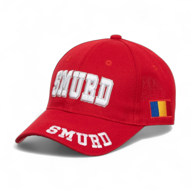 SAPKA - SMURD - 3D HÍMZÉS - PRÉMIUM MINŐSÉG - PIROS