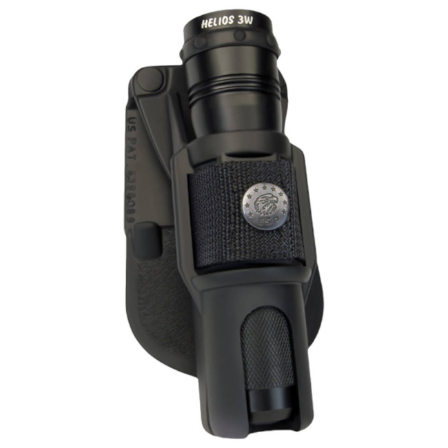 Swivelling holder for tactical flashlight - Black - LH-24
