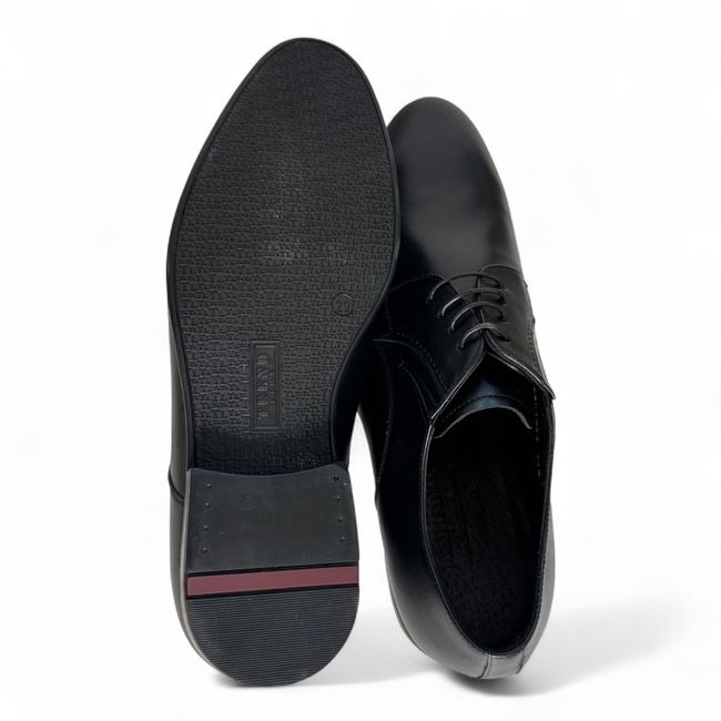 Klasszikus Bőrcipő a Helyi Rendőrség, ANP, Csendőrség és IGSU számára - MARISDAL Shoes - Fekete Vitello