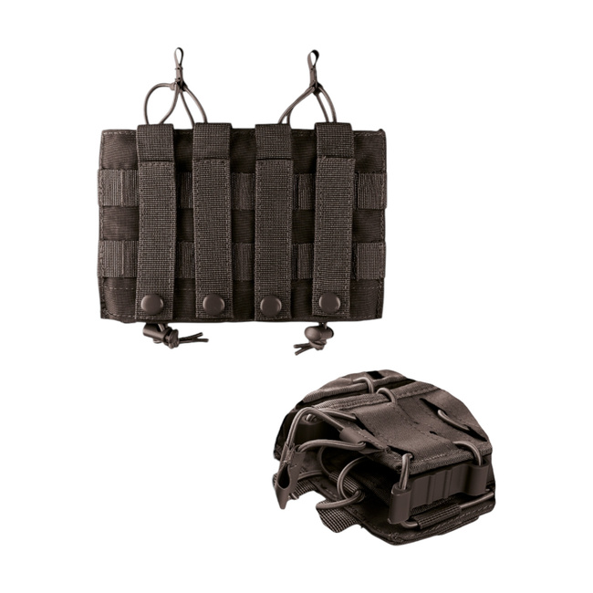 DUPLA TOK TÖLTŐHÖZ - NYITOTT TETEJŰ FLEX - FEKETE - MIL-TEC