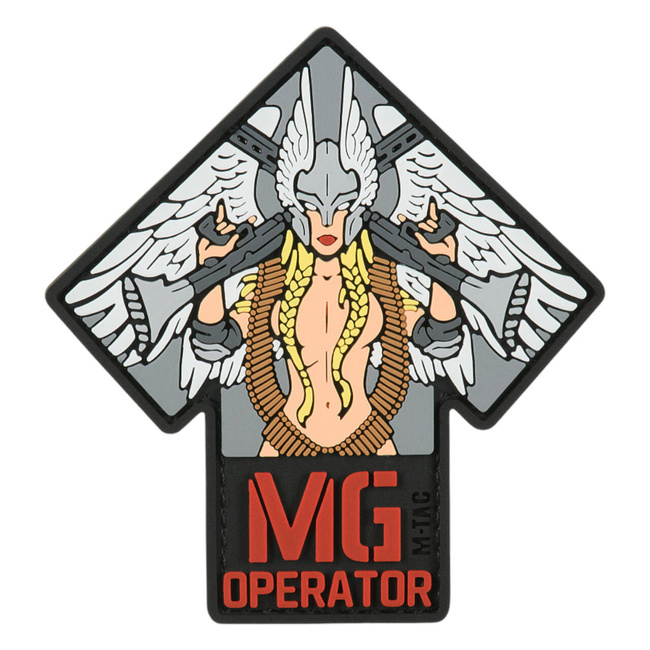 PATCH MG OPERATOR PVC - RED/GREY - M-TAC