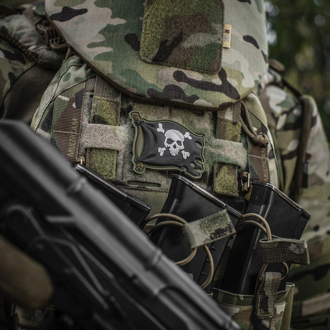 JELVÉNY JOLLY ROGER PVC - OLIV/FEKETE - M-TAC