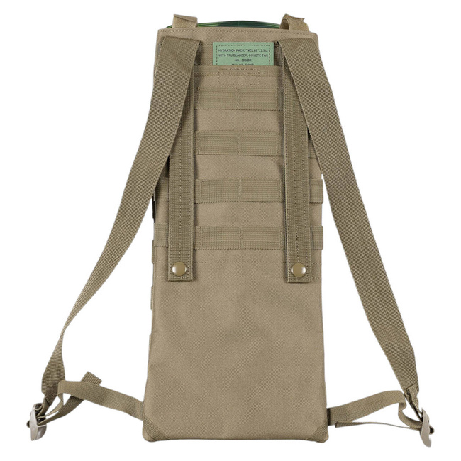 HYDRATION BACKPACK WITH TPU BLADDER - MOLLE SYSTEM - COYOTE - 2,5 L - MFH