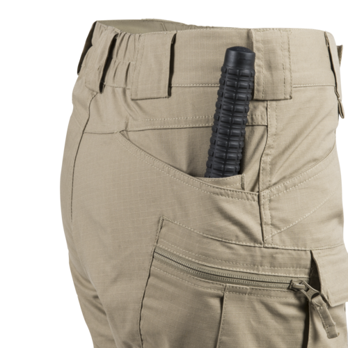 WOMEN'S URBAN TACTICAL PANTS -  UTP Resized  - POLYCOTTON RIPSTOP - Helikon-Tex - BLACK - LENGTH 30 inch