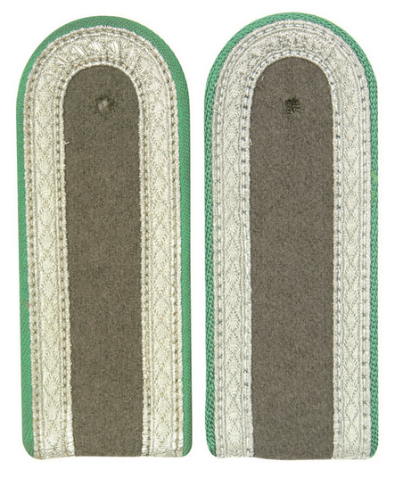 East German Green Epaulets Nco Piping